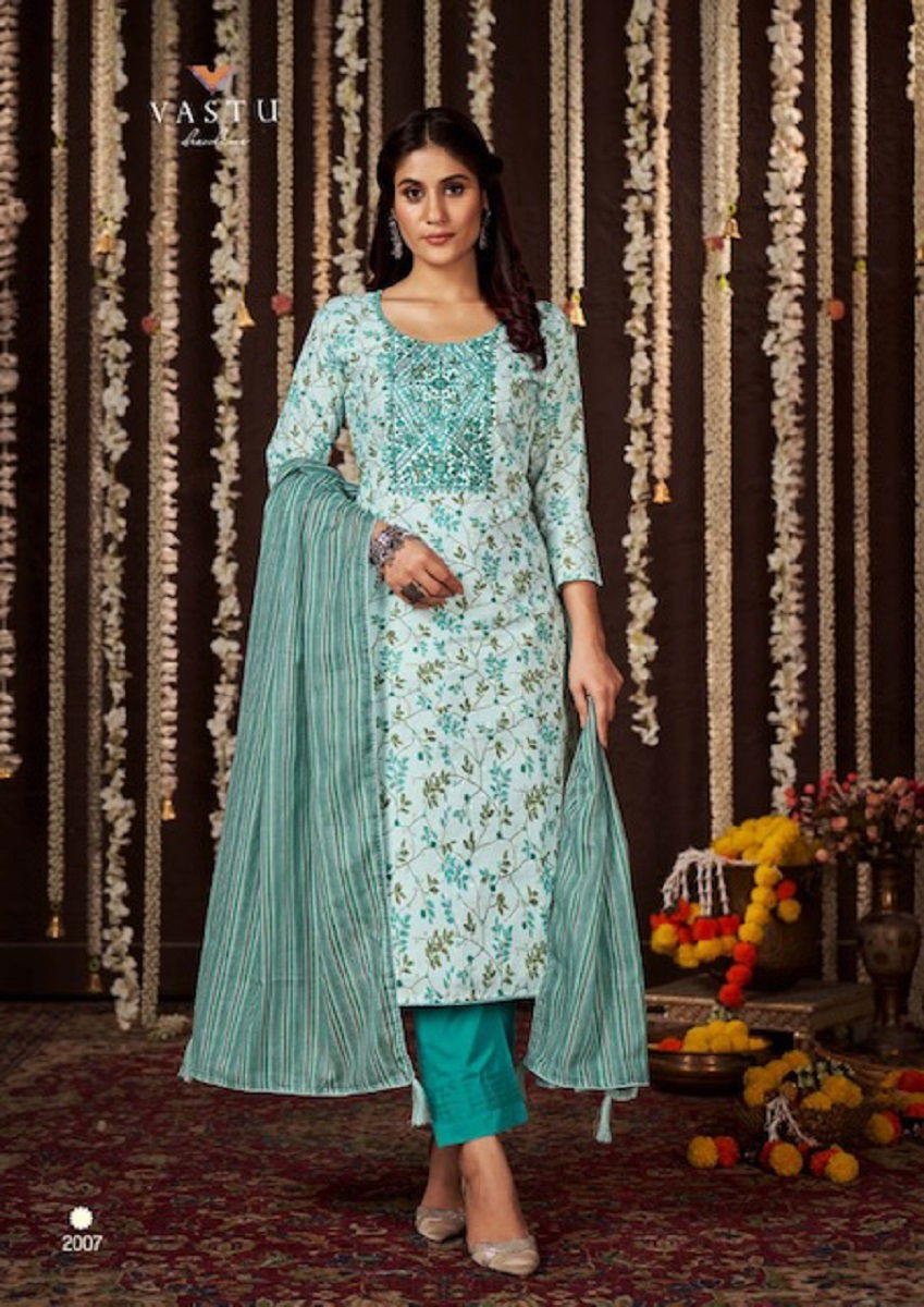 Vastu Gulmohar Vol 1 Designer Cotton Dress Material Collection
